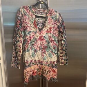 Johnny Was Multicolor Floral Dress